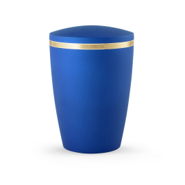 Edition Alicante, Samtton azur, Goldstreifen matt/glänzend, biol. abbaub.