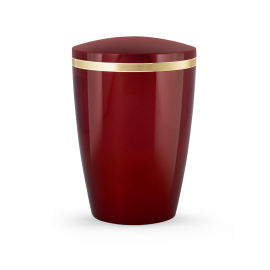 Edition Alicante, hochglanz rubin, Goldstreifen matt/glänzend, abbaub. Edition Alicante, hochglanz rubin, Goldstreifen matt/glänzend, abbaub.