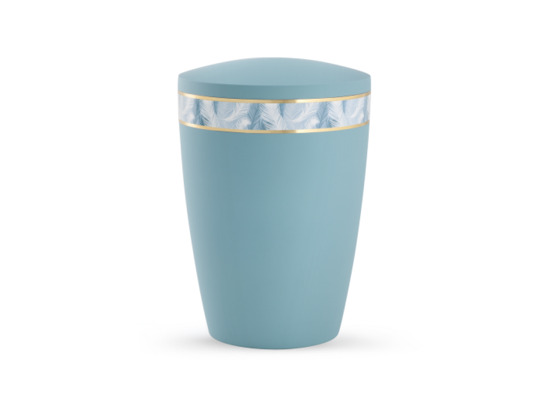 Edition Pastell, Soft-Touch-Oberfläche, türkis, Federn, biol. abbaub.