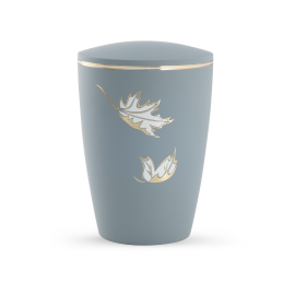 Edition Pastell, Soft-Touch-Oberfläche, grau, Blätter, biol. abbaub.