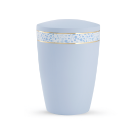 Edition Pastell, Soft-Touch-Oberfläche, hellblau,  Blätter, biol. abbaub.