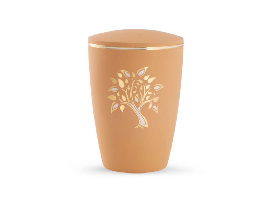 Edition Pastell, Soft-Touch-Oberfläche, orange, Baum, biol. abbaub.