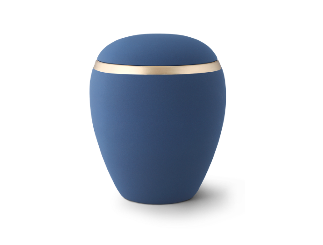 Edition Colour Line, Samton marine, altgold Dekorstreifen, Keramik