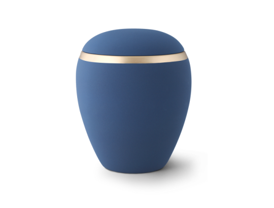 Edition Colour Line, Samton marine, altgold Dekorstreifen, Keramik