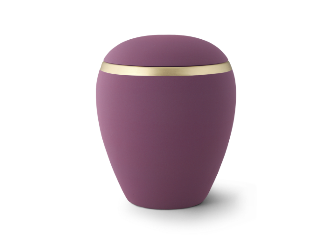 Edition Colour Line, Samton burgund, altgold Dekorstreifen, Keramik