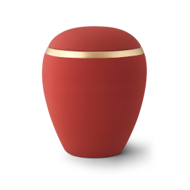 Edition Colour Line, Samton rubin, altgold Dekorstreifen, Keramik