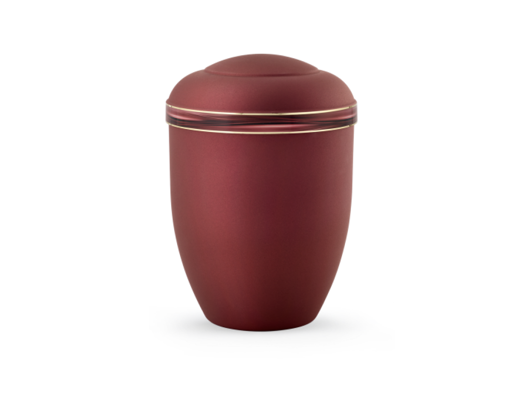 Edition Cascade, velvet rubin, Wellendekor, abbaub. Edition Cascade, velvet rubin, Wellendekor, abbaub.