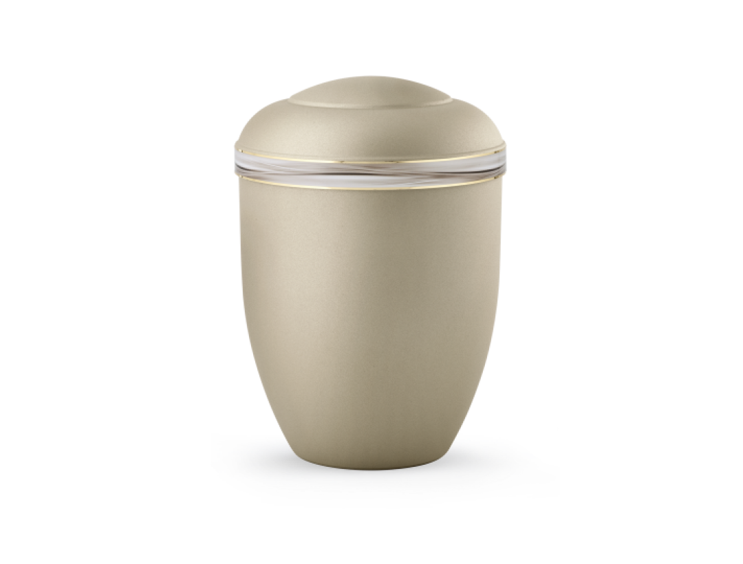 Edition Cascade, velvet champagner, Wellendekor,  biol. abbaub. Edition Cascade, velvet champagner, Wellendekor,  biol. abbaub.