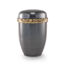 Kupfer, galvanisch gefärbt, Eichenlaub-Gussdekor Kupfer, galvanisch gefärbt, Eichenlaub-Gussdekor