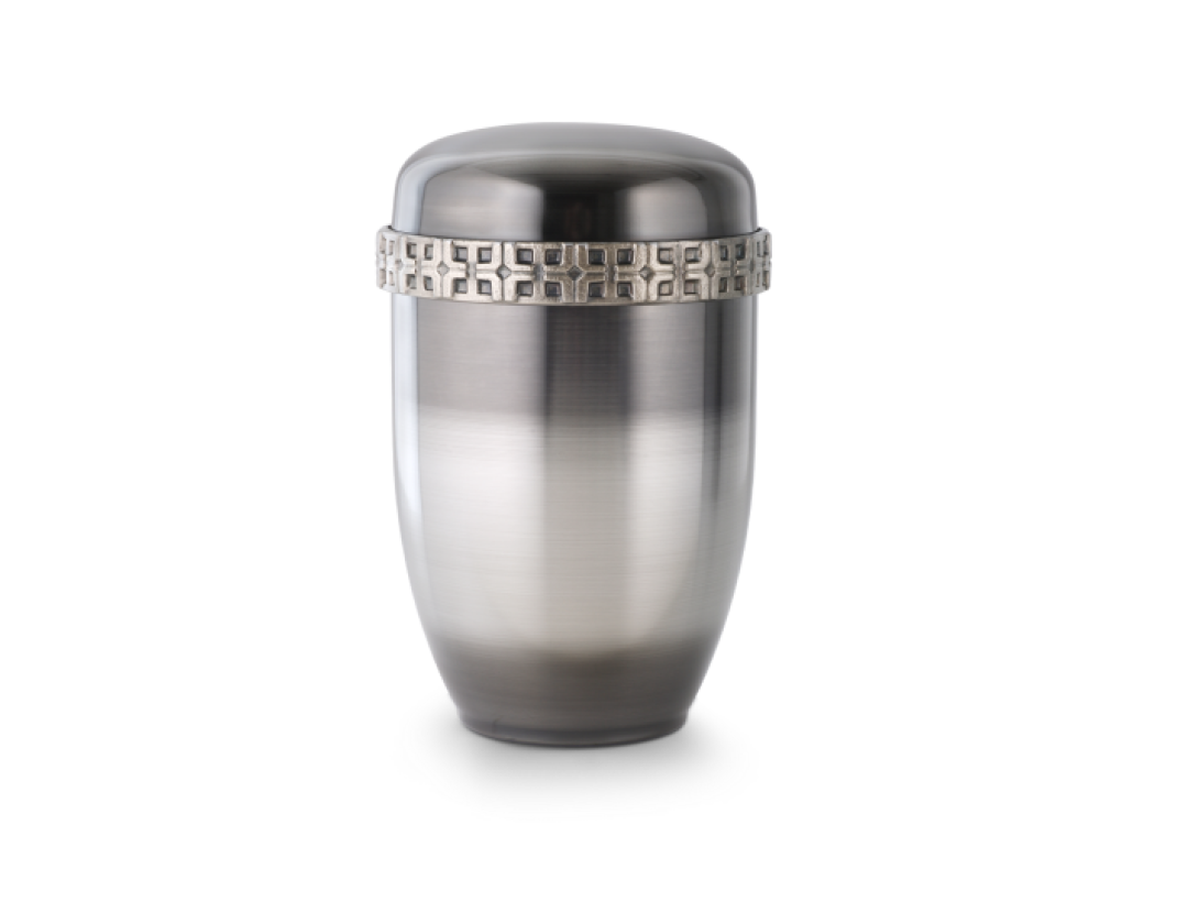 Cestal, galvanisch gefärbt, Kreuz-Gussdekor