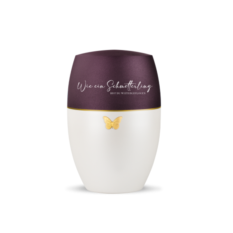 Edition Golden Heart, Spruch und Schmetterling, Velvet Berry