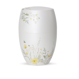 Edition Botanique, Perlmutt-Mattweiß, Blumenwiese gelb Edition Botanique, Perlmutt-Mattweiß, Blumenwiese gelb