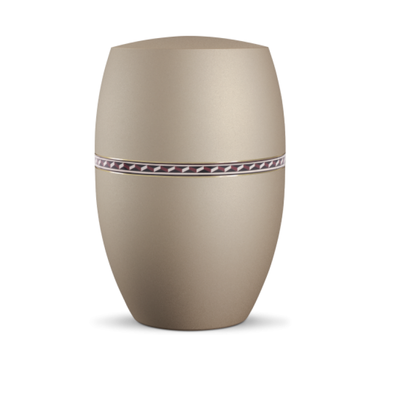 Infinity Torino, velvet Champagner, Intarsiendekor "Wellen"