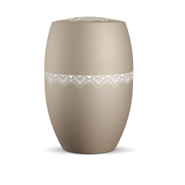 Infinity Mandala, velvet Champagner, Mandala auf dem Deckel und umlaufend