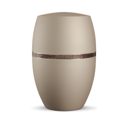 Infinity Rakenne, velvet Champagner, braunes Strukturdekor