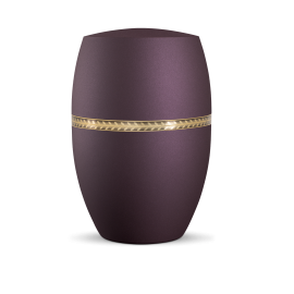 Infinity Livorno, velvet Berry, gebürstetes Golddekor Zweig