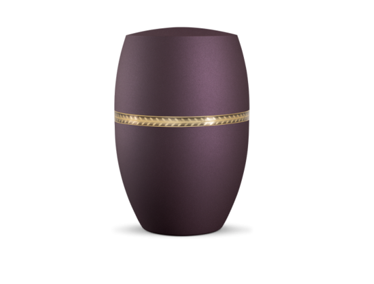 Infinity Livorno, velvet Berry, gebürstetes Golddekor Zweig