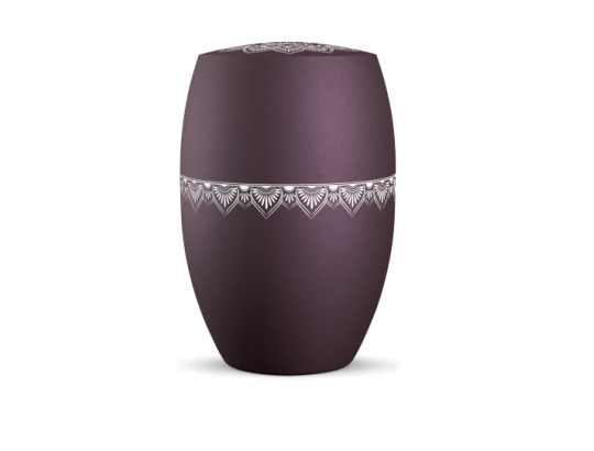Infinity Mandala, velvet Berry, Mandala auf dem Deckel und umlaufend