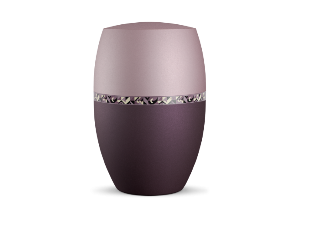 Infinity Artista, velvet Berry/Rosé, geometrisches Dekor