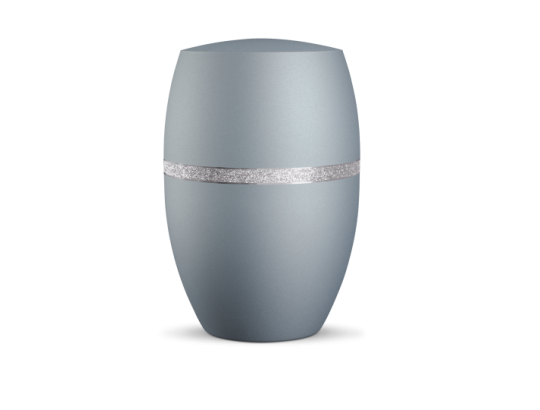 Infinity Glamour Silber, velvet Eisblau, Silber glitzerndes Dekor