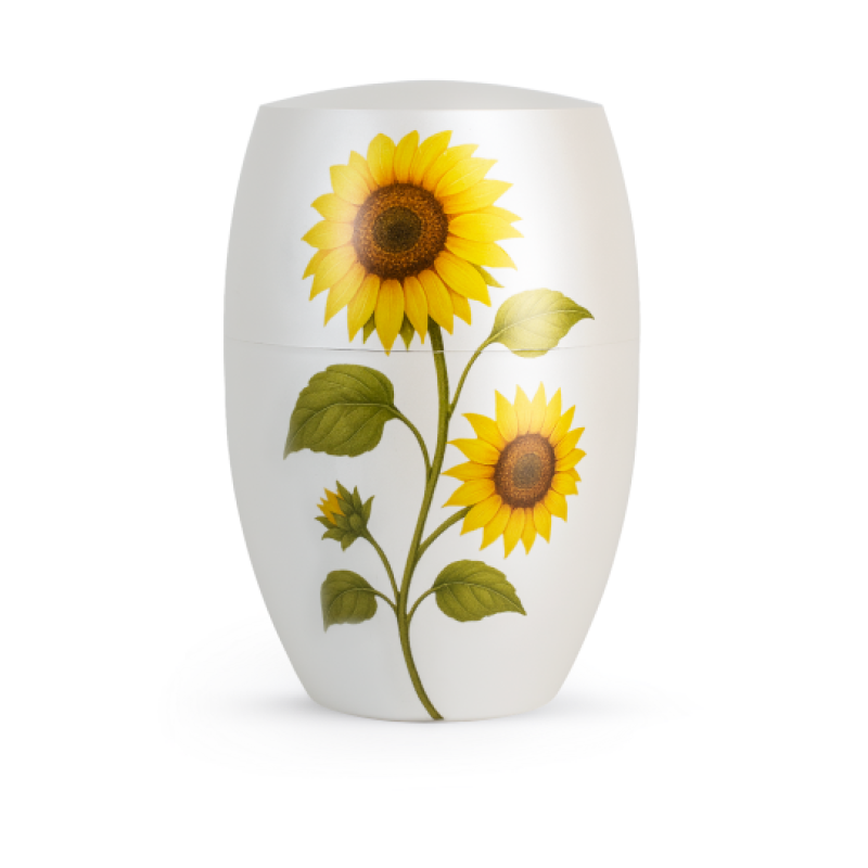 Edition Florique, Perlmutt-Mattweiß, Sonnenblume