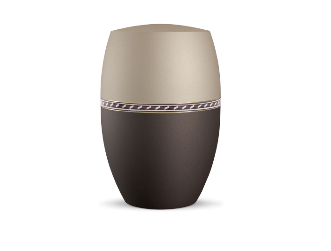 Infinity Torino, velvet Champagner/Siena, Intarsiendekor Wellen