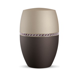 Infinity Torino, velvet Champagner/Siena, Intarsiendekor Wellen