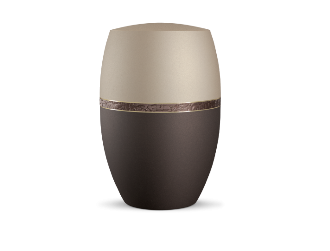 Infinity Rakenne, velvet Siena/Champagner, braunes Strukturdekor