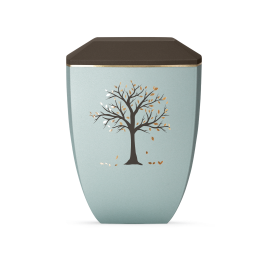 Edition Facette, Velvet Eisblau/Siena, Lebensbaum, biol. abbaub.