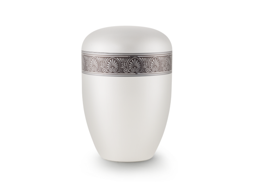 Edition Antiqua, perlmutt, Dekor Baumkrone, biol. abbaub. Edition Antiqua, perlmutt, Dekor Baumkrone, biol. abbaub.