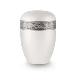 Edition Antiqua, perlmutt, Dekor Feder, biol. abbaub. Edition Antiqua, perlmutt, Dekor Feder, biol. abbaub.