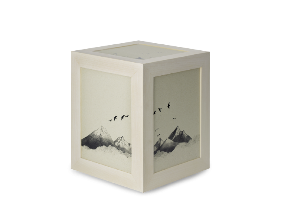 Edition Arca, Lindenholz, Papyrusmotive, Vogelzug Edition Arca, Lindenholz, Papyrusmotive, Vogelzug