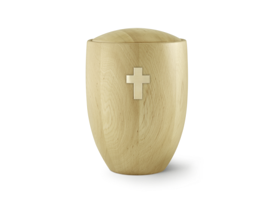 Edition Sevilla, Erle - Natur, Messingkreuz gebürstet