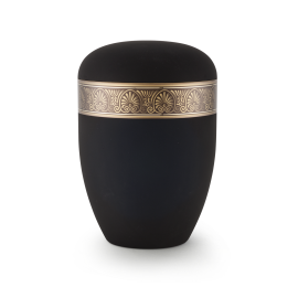 Edition Antiqua, Samtton tiefschwarz, Dekor Baumkrone, biol. abbaub. Edition Antiqua, Samtton tiefschwarz, Dekor Baumkrone, biol. abbaub.