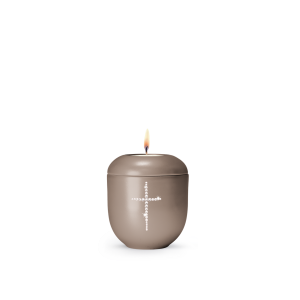 Edition Crystal, perlmutt fumé - Gedenklicht, Kreuz aus Kristallen