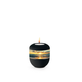 Edition Mare, Samton schwarz, Sonnenuntergang, Porzellan