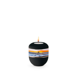 Edition Mare, Samton schwarz, Segelboot, Porzellan