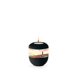 Edition Mare, Samton schwarz, Leuchtturm, Porzellan