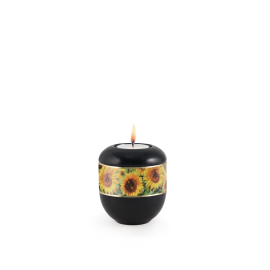 Edition 360°, schwarz - Gedenklicht, Sonnenblumen Edition 360°, schwarz - Gedenklicht, Sonnenblumen