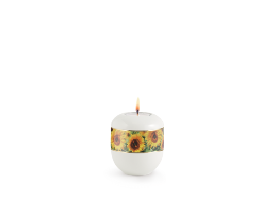 Edition 360°, weiß - Gedenklicht, Sonnenblumen