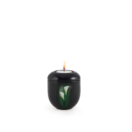 Edition Fleur, Klavierlack schwarz - Gedenklicht, Calla