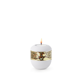 Edition Arte, Künstlerserie, Gedenklicht, weiß, umlaufendes Motiv Lebensbaum Edition Arte, Künstlerserie, Gedenklicht, weiß, umlaufendes Motiv Lebensbaum