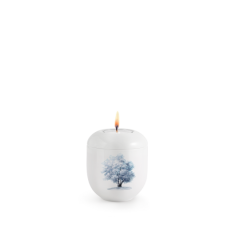 Edition Silva, Hochglanz weiß, Winterbaum, Gedenklicht