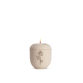 Edition Classique, creme, Rose, Gedenklicht