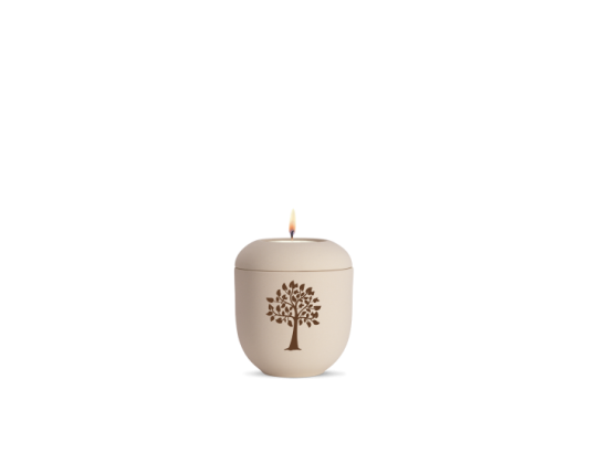 Edition Classique, creme, Lebensbaum, Gedenklicht
