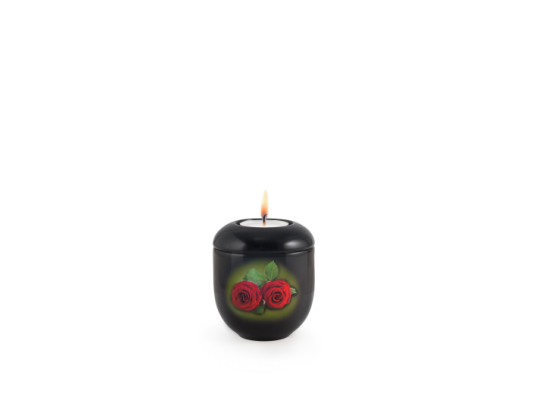 Edition 1, schwarz - Gedenklicht, Rosen