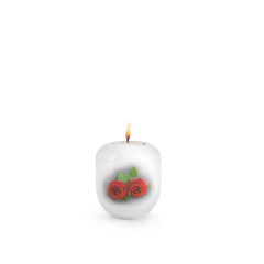 Edition 1, weiß - Gedenklicht, Rosen