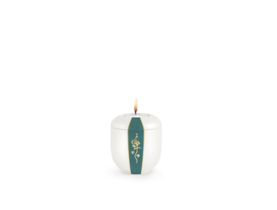 Edition D'artiste, Perlmutt, Rose/ Türkis, Gedenklicht