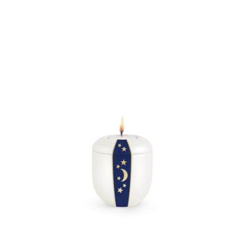 Edition D'artiste, Perlmutt, Mond und Sterne/ Könisgblau, Gedenklicht