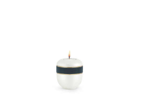 Edition D'artiste, Perlmutt, Dekor Anthrazit, Gedenklicht